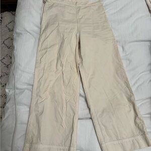 Cream Boot Cut Women's Pants